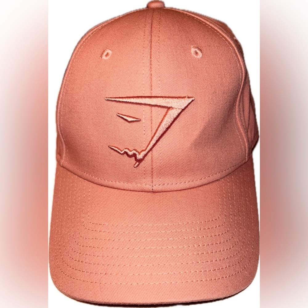 GYMSHARK Whitney Simmons Peach Pink Tan Adjustable Ball Cap Fitness Gym Hat OS